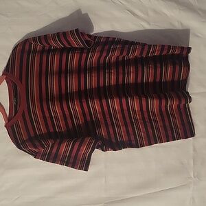 Forever 21 Mens Striped Short Sleeve Pullover Shirt